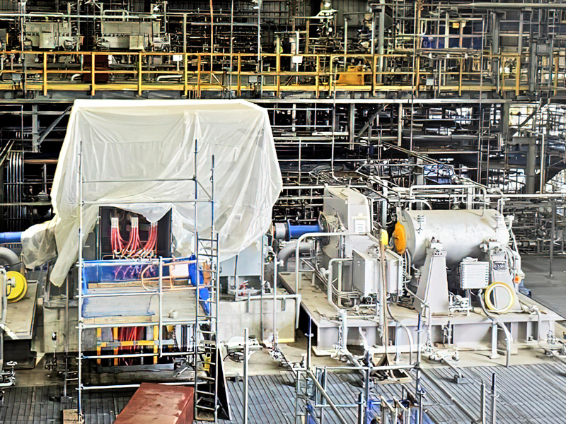 Mitsubishi Heavy Industries Compressor International Corporation Installation progress - Beaumont ammonia facility